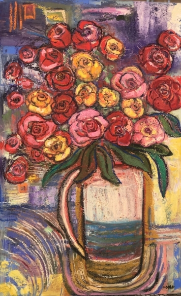Rose Bouquet•Oil• 37" x 23"