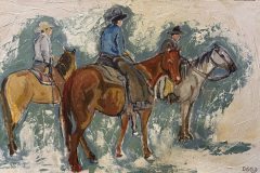 Cowboy Trio 18" x 36" x 3/4"